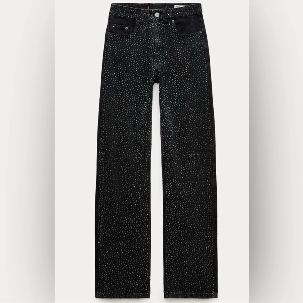 Zara Black Rhinestone jeans